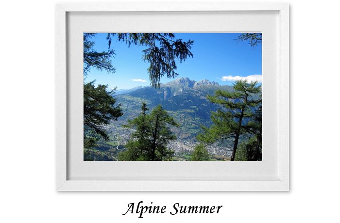 Alpine Summerr Framed Print